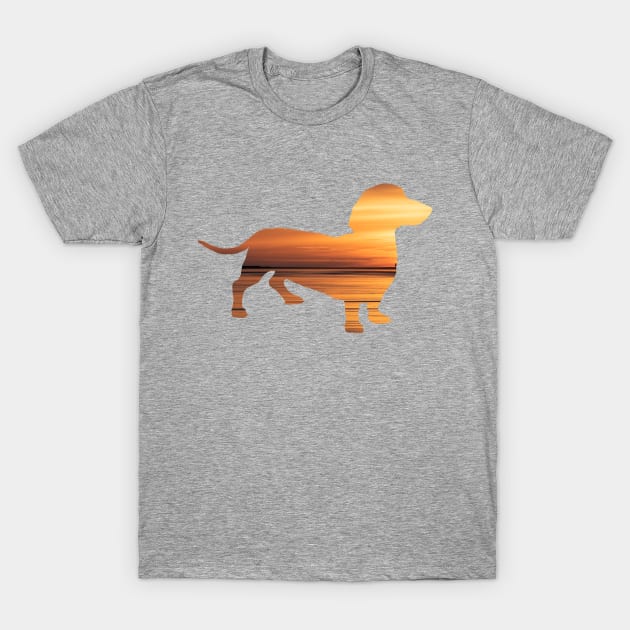 Dachshund Sunset T-Shirt by Rumble Dog Tees